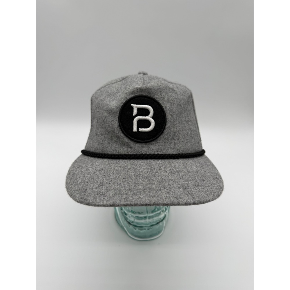 BYLT Premium Basics Coastal Rope Wool Blend Hat Gray Snapback Adjustable Cap